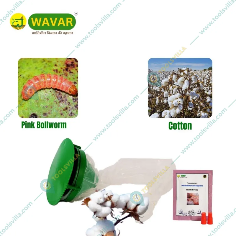 WAVAR Funnel Trap with Spodoptera Frugiperda | Fall Armyworm(Pack-6 Traps with 6 Lures)