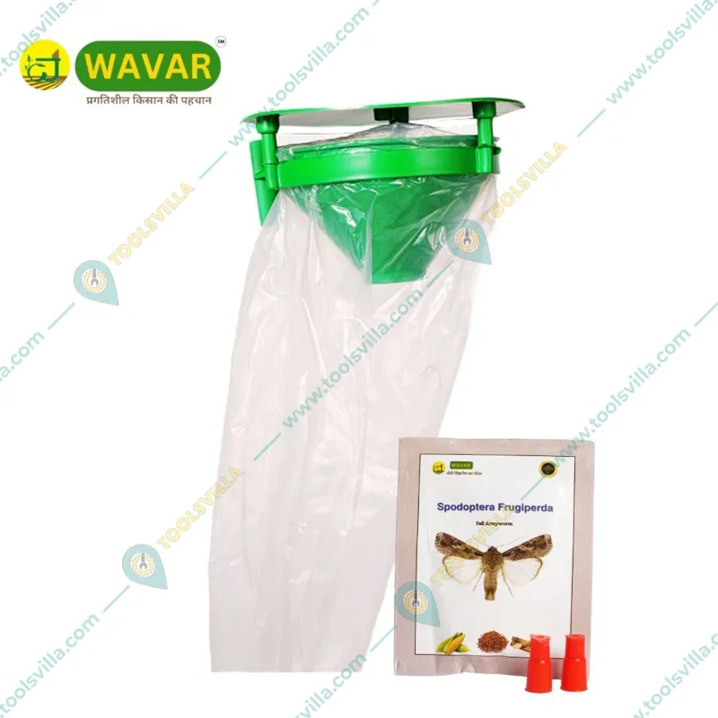 WAVAR Funnel Trap with Spodoptera Frugiperda | Fall Armyworm(Pack-6 Traps with 6 Lures)