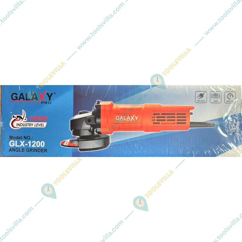 Galaxy Pro 100 mm 1200 Watt Angle Grinder With Accessories, 11000 RPM (GLX-1200)