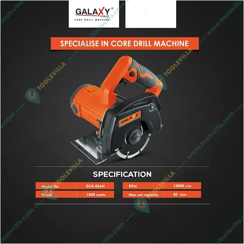 Galaxy Pro 125 mm 1300 Watt Marble Cutter, 13000 RPM (GLX-4SAN)
