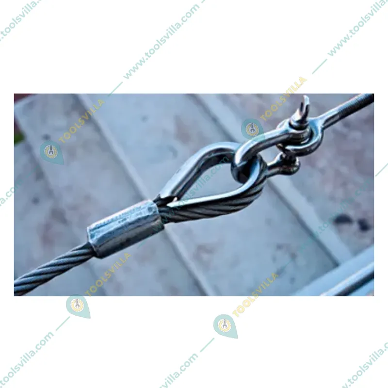 Heavy Duty Galvanized Steel Wire Rope Thimble (Size-3 mm,Pack-10 Pcs)