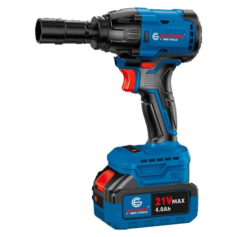 Gaocheng 1 2 Inch 21V Lithium Ion Cordless Wrench with Battery and Charger 2400 RPM GC LD37