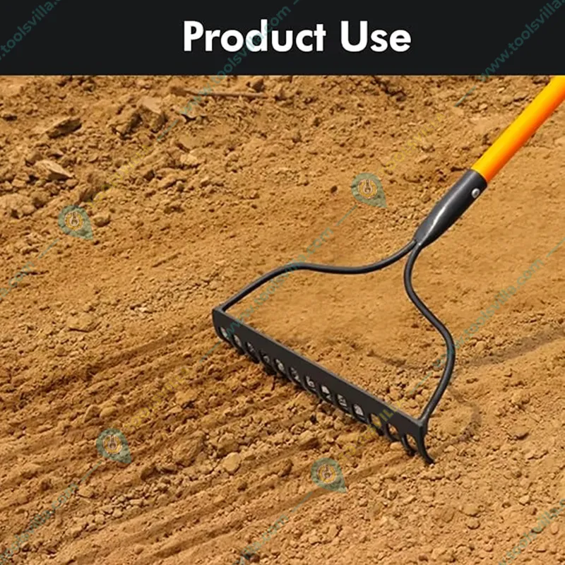 Yuvcon Garden Bow Rake without Handle| Rake Tool For Loosening Soil, Gathering Leaf |Gardening Tool