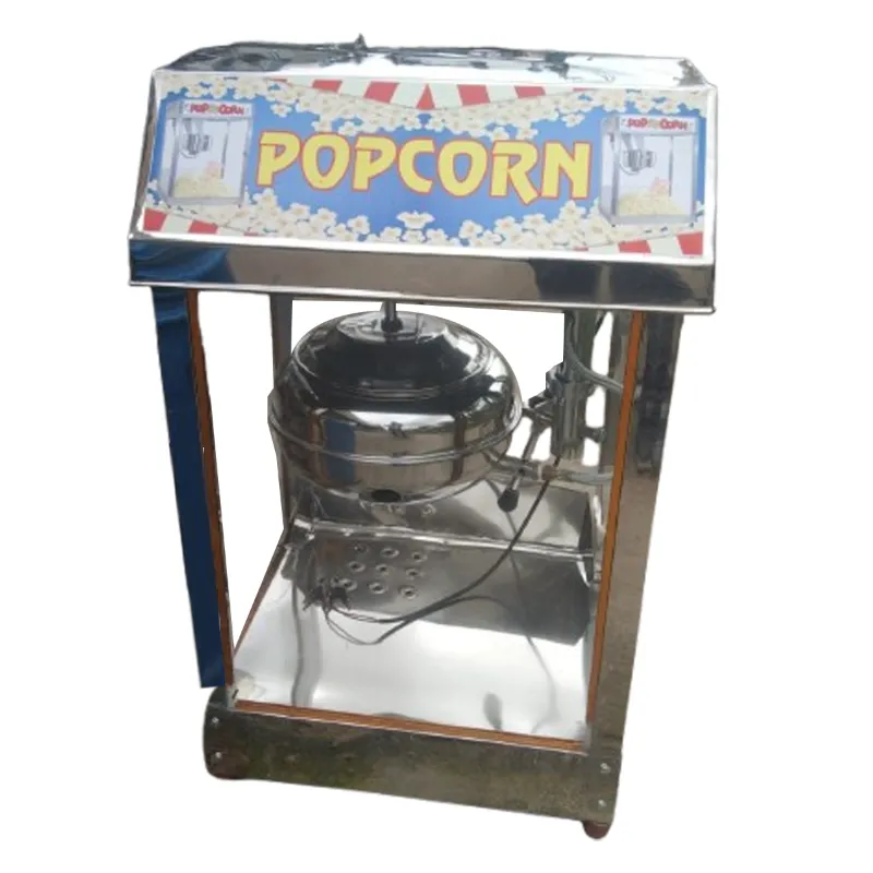 19x23x38 inch Popcorn Machine 300gm/batch Capacity, Gas and Battery Operated