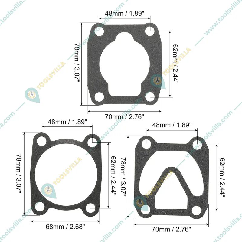 Gas Kit for Oil Type Air Compressor (Pack of 2)