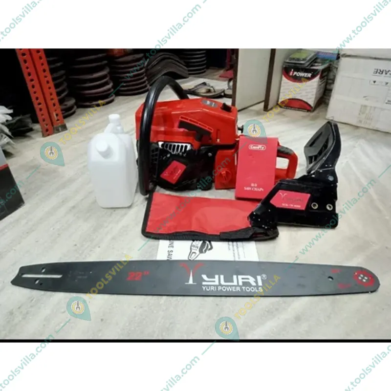 YURI Professional 62-cc Petrol Chainsaw with 22 inch Guide Bar | Ideal for Cutting Tree and Firewood | GCS-YR-6200