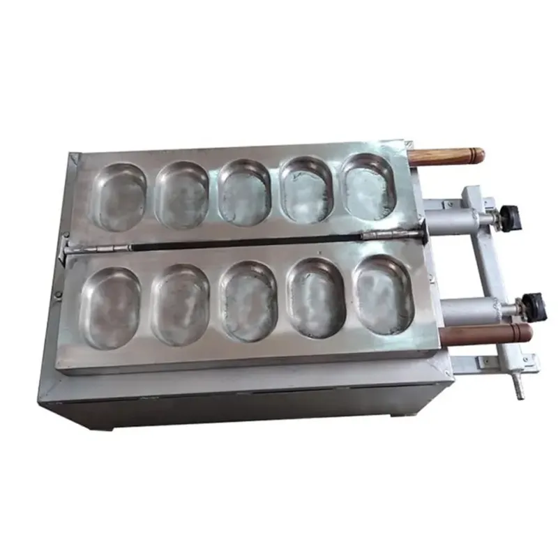 Commercial Gas Operated 5 Egg Bread/Burger Maker Machine