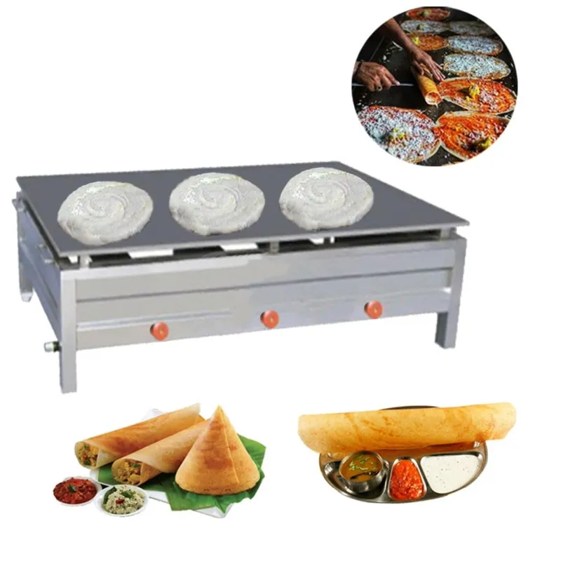 Commercial 24 x 36 Inch Gas Operated SS Dosa Bhatti Machine