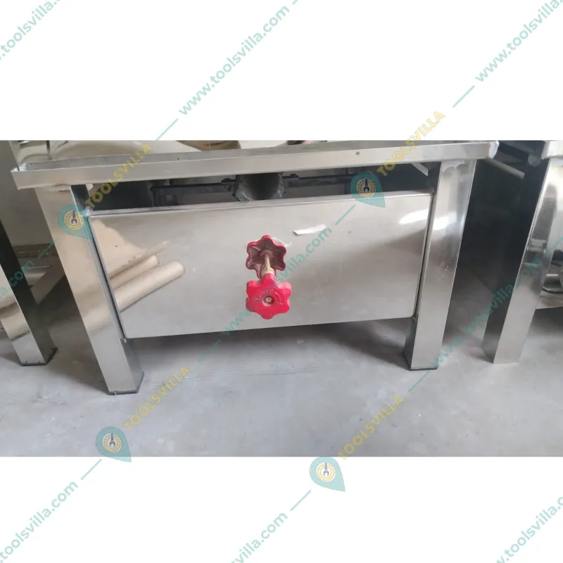 Heavy Duty 6 Tray Stainless Steel Gas Operated Nylon Khaman Machine