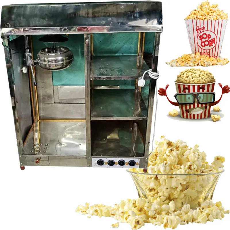 Commercial Indian Electric Popcorn Maker Machine 4.5Kg/hr Capacity with Storage  