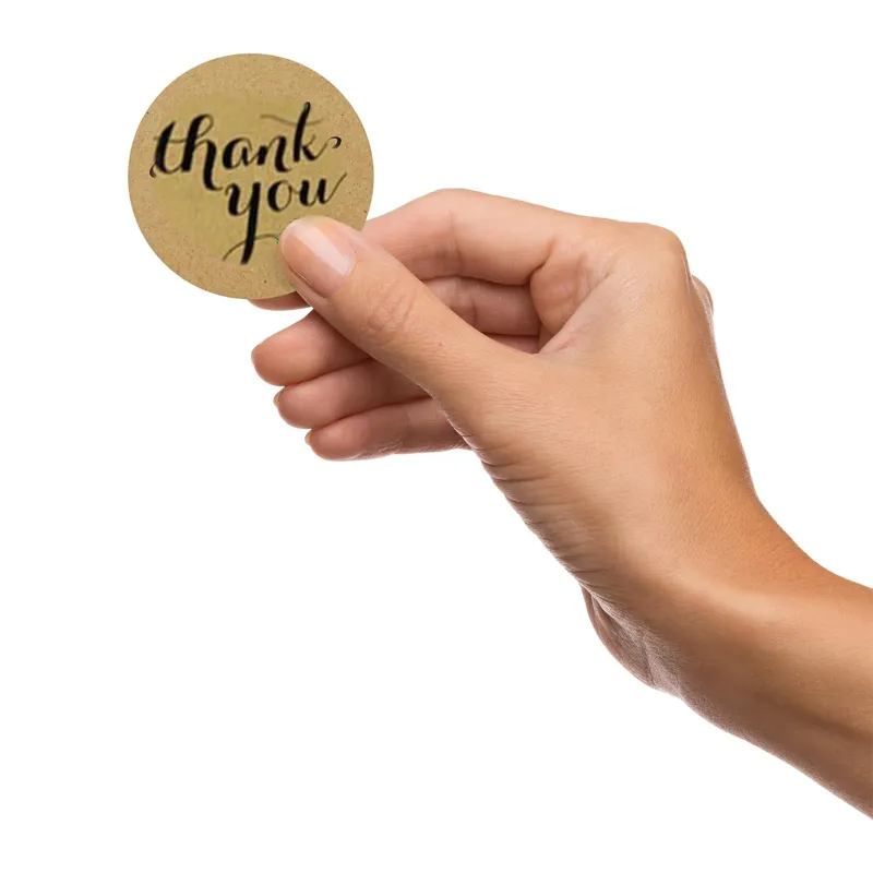 15 Sheets Thank You Adhesive Stickers (77 pcs/sheet)