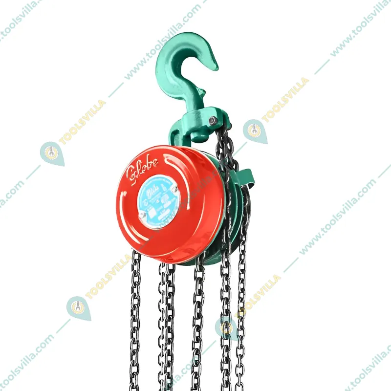 Globe Robo Series 1 Ton Chain Pulley Block, 3 Meter Lift Single Fall