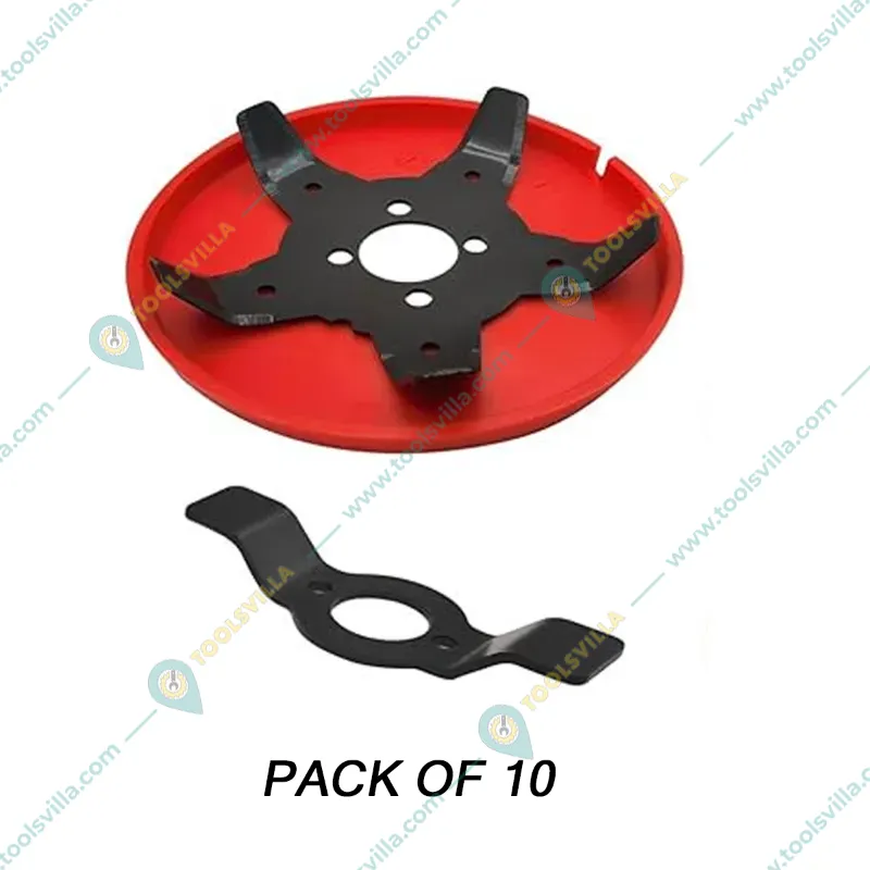 Brush Cutter Attachment for Paddy Field and Dry/Wet Field, Suitable for All Types of Petrol Brush Cutter(Quantity-10 Pieces)