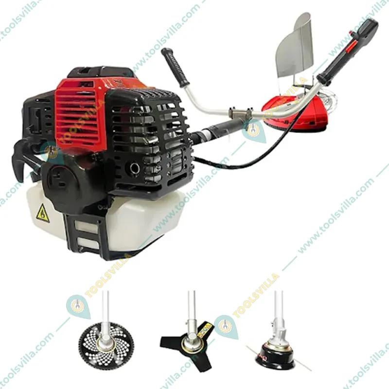 Heavy Duty 2.7HP 52cc 2 Stroke Air Cooled Brush Cutter with Free Attachments