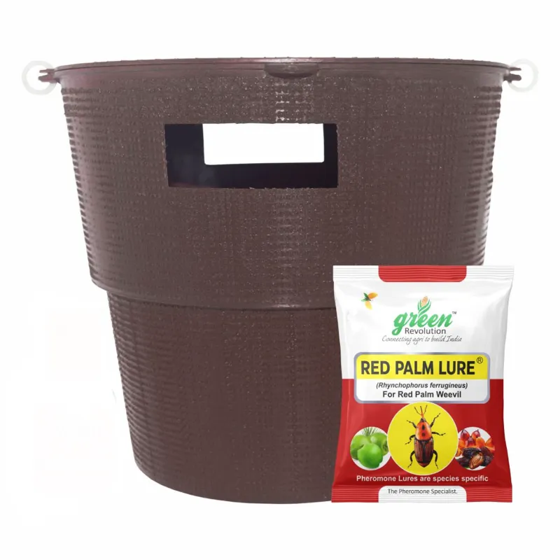 Green Revolution Highly Effective Bucket Insect Trap with Red Palm Insect Lure(Pack-5 pcs)