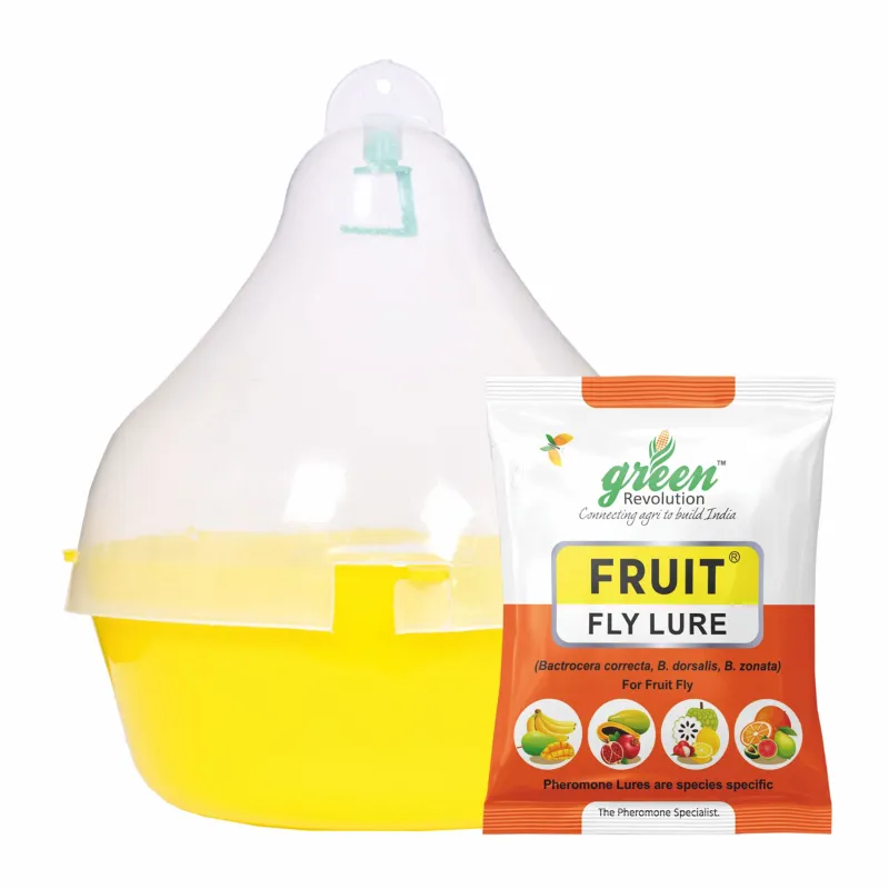 Green Revolution Highly Effective Maxplus Insect Trap with Fruit Fly Insect Lure(Pack-5 pcs)