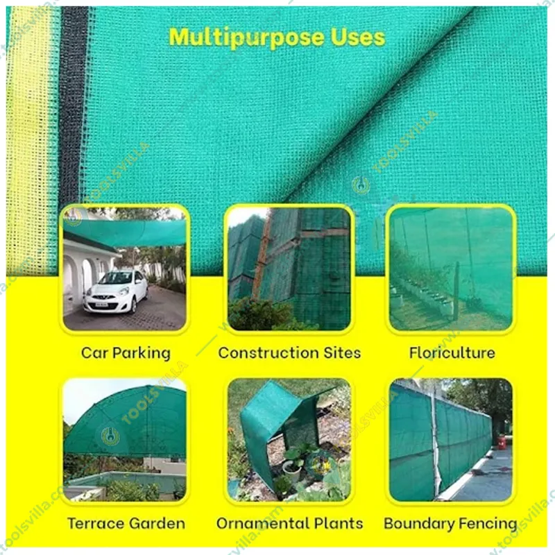 High Quality 50 % UV Sunlight Protected Green Shade Net | Suitable for Home, Garden, Nursery(Size-5 meter x 50 meter)