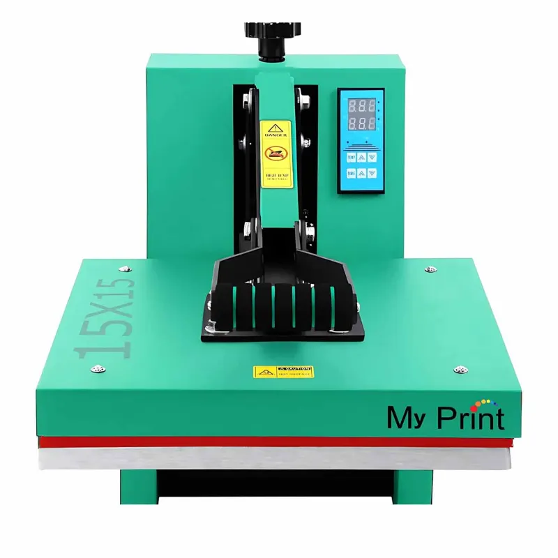 My Print | Green Drawer Heat Press Machine 15 x 15  For DTF Printinting,Vinyle Printing, Screen Printing