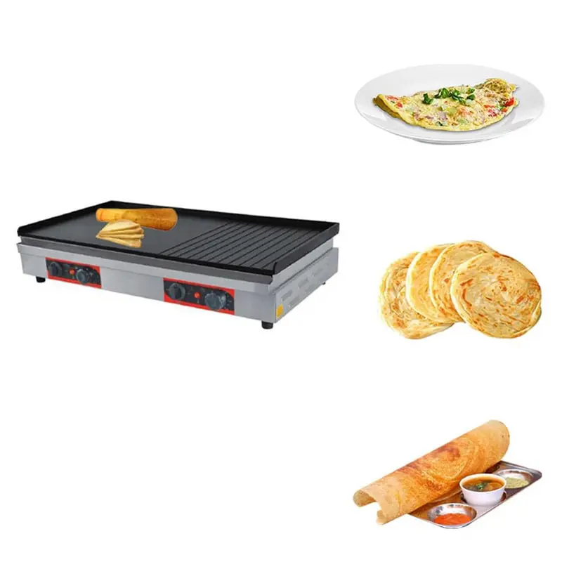 Akasa GP 2815 GR Electric Griddle Plate, 28 x 15 inch Plate, 3600W