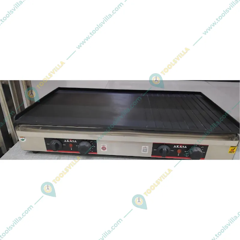Akasa GP 2815 GR Electric Griddle Plate, 28 x 15 inch Plate, 3600W