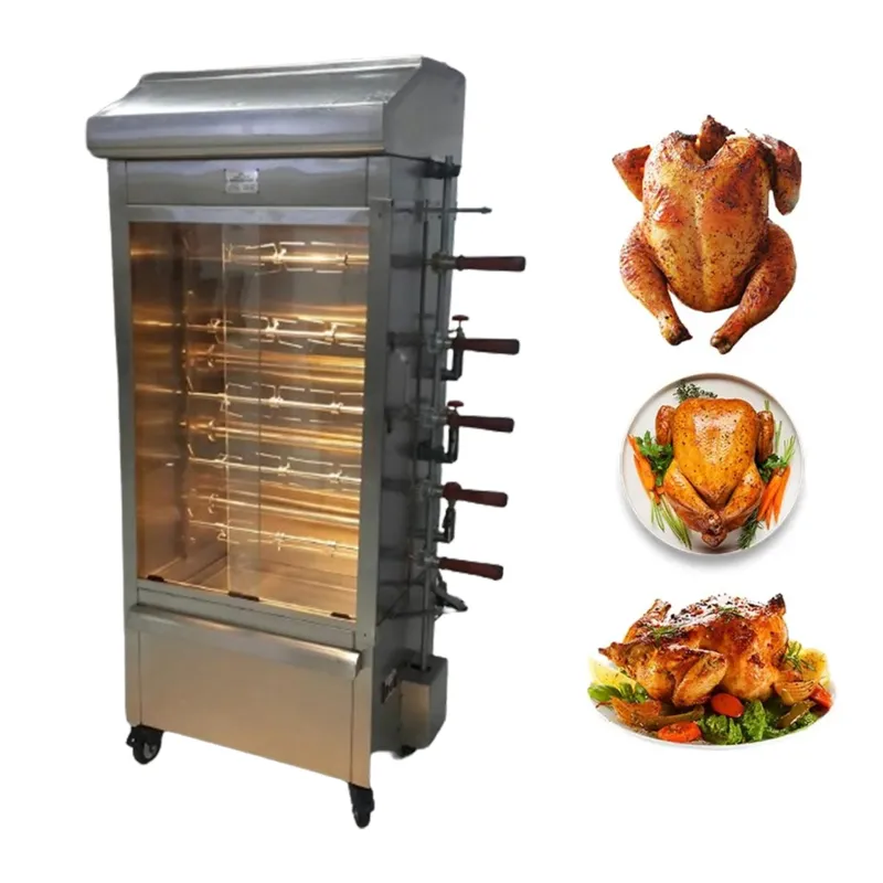 Generic Made in India Commercial Grill Chicken Cooking Machine 25 birds for restaurant
