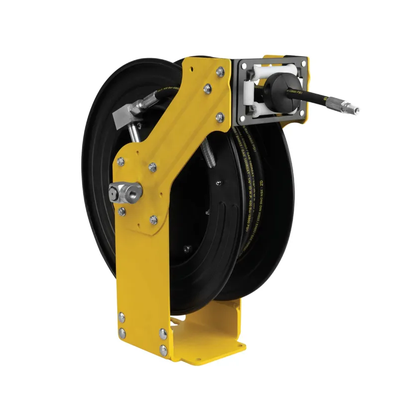 Groz 10m Long 1/4 Inch Grease High Pressure Hose Reel (HR/GR/10M/1-4/B)