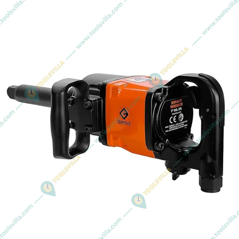 Groz 1 Inch D Handle Air Impact Wrench, 2522 Nm Max. Torque (IPW/501)