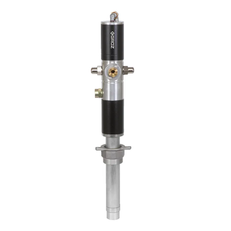 Groz 1:1 Oil Ratio Air Operated Pump With Suction Tube For 210 Ltrs Drum Size (OP/T3/11B/BSP)