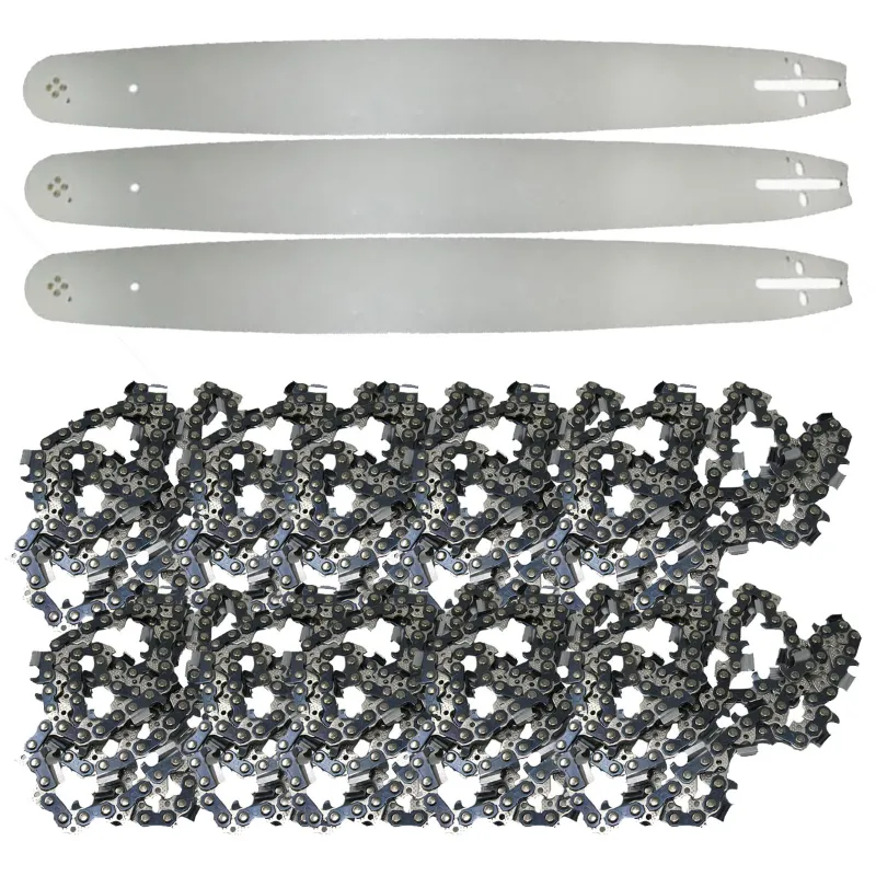Heavy Duty 36 Inch Guide Bar (3 Pieces) and Chain (10 Pieces) For 106 CC Petrol Chainsaw