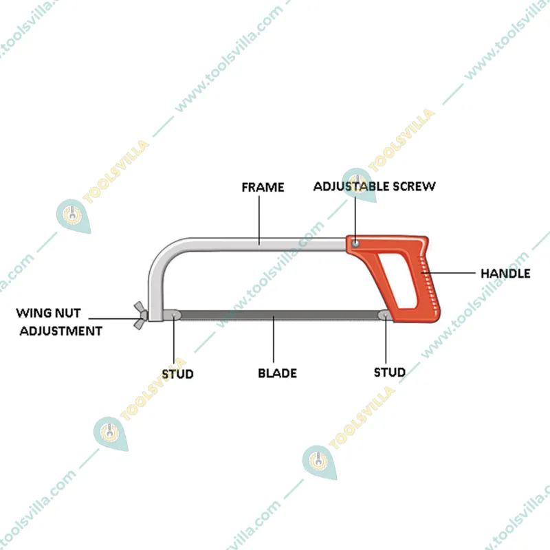 Hukums 12 Inch (300 mm) Hacksaw Frame With Plastic Handle