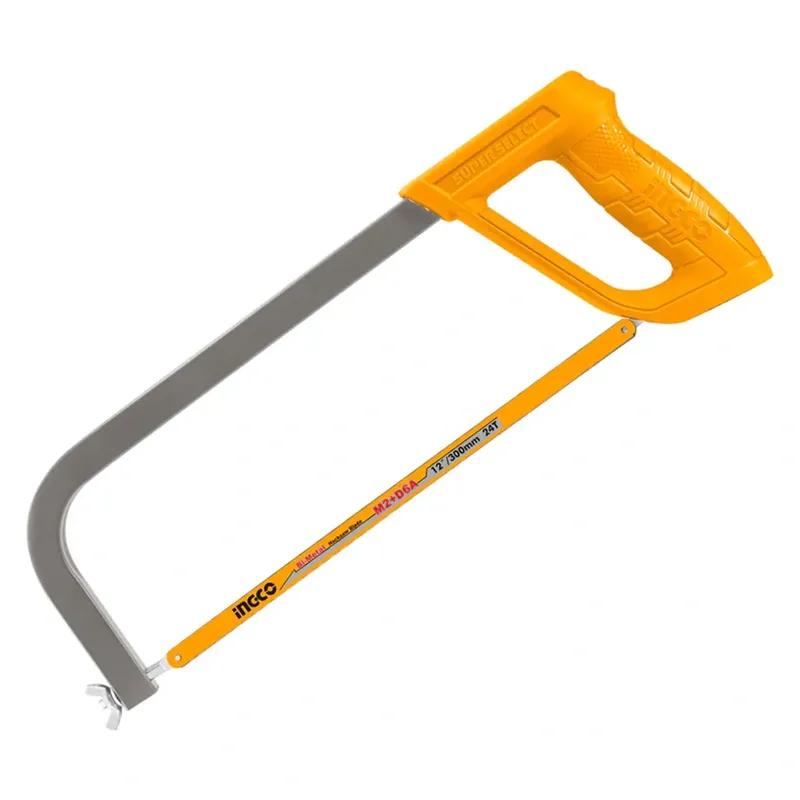 INGCO Hacksaw Frame with 12"(300mm) Blade for Cutting Metal, Plastic, Wood (HHFS3058)