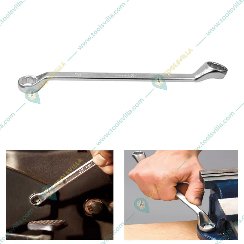 Hamco 10 Pcs 12mm X 13mm Shallow Offset Ring Spanner Set