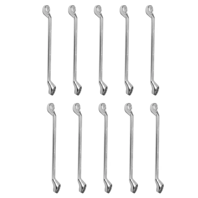 Hamco 10 Pcs 6mm X 7mm Shallow Offset Ring Spanner Set