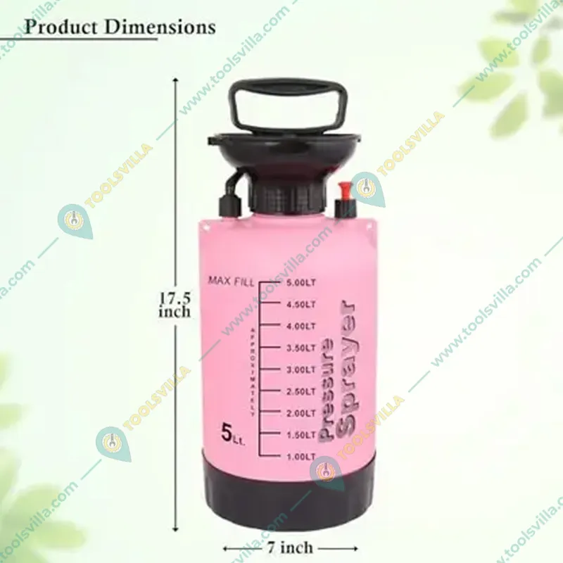 Oriley 5 L Hand Held Garden Sprayer Water Pressure Pump Suitable for Gardening 