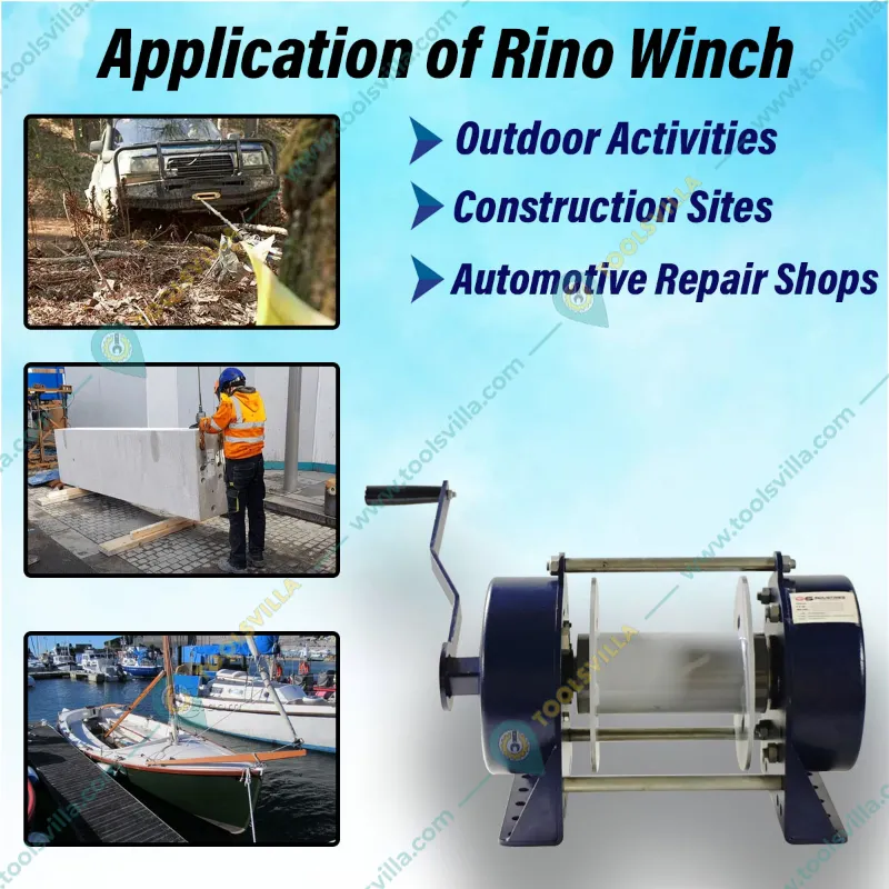 GKS Hand Operated 2 Ton Rhino Winch With Sturdy Construction and Reliable Operation (6 Months Warranty)