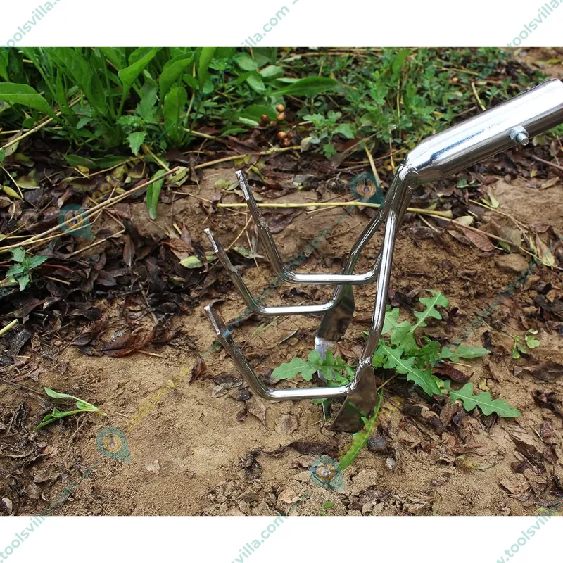 2 in 1 Culti-Weeder, Hand Weeder (Manual) with 4.5 Feet Handle