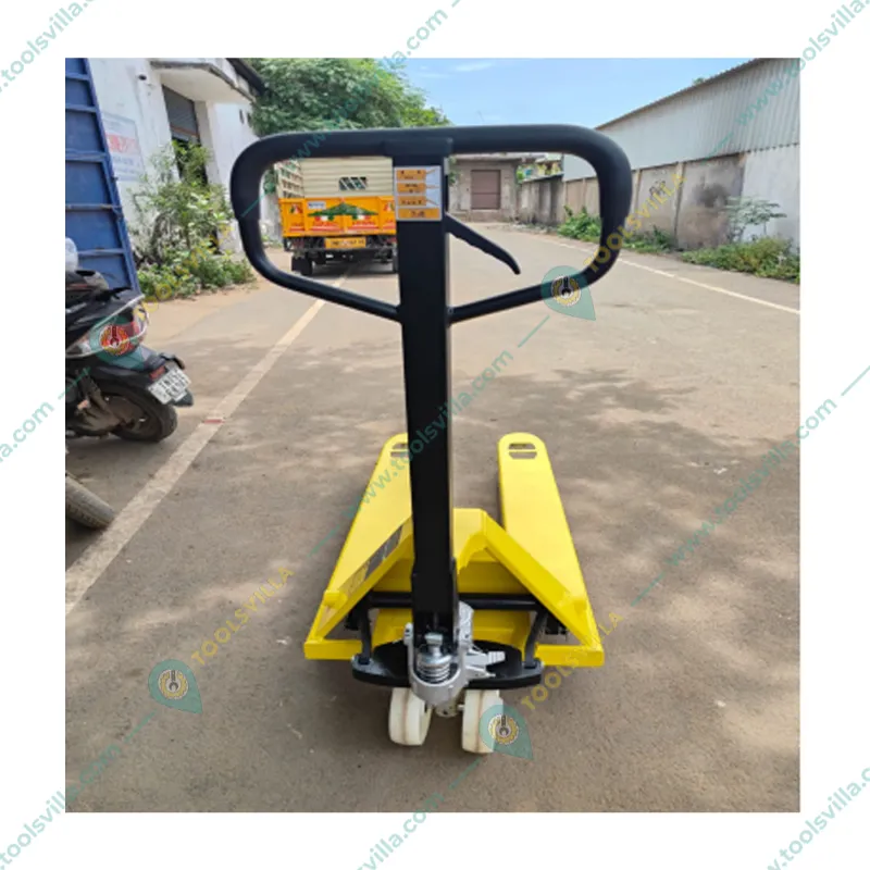 4G 2 Ton Hand Pallet Truck With 200 mm Maximum Lifting Height, Fork Size (L x B)- 1150 x 550 mm, Nylon Wheels
