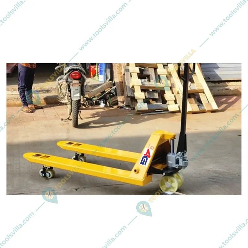 4G 2 Ton Hand Pallet Truck With 200 mm Maximum Lifting Height, Fork Size (L x B)- 1150 x 550 mm, Nylon Wheels