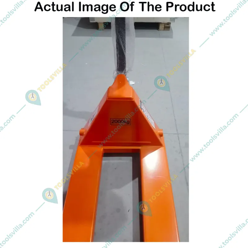 4G 2 Ton Hand Pallet Truck With 200 mm Maximum Lifting Height, Fork Size (L x B)- 1150 x 550 mm, Nylon Wheels