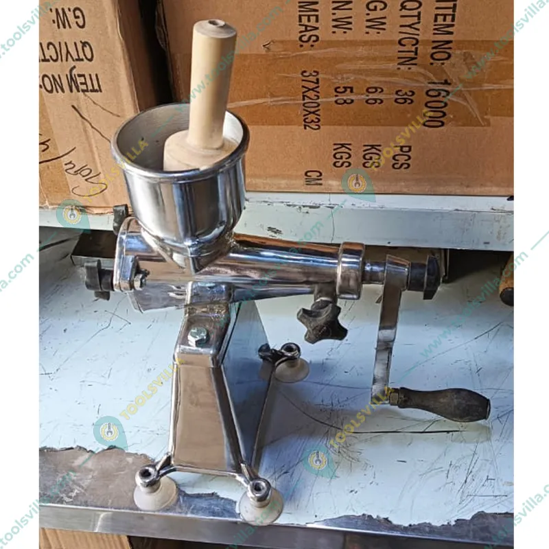 Heavy Duty Manual Pulpy Fruit Juicer (Orange,Mosambi) Machine No.15 With Rotating Handle, 3 inches Hopper Dia