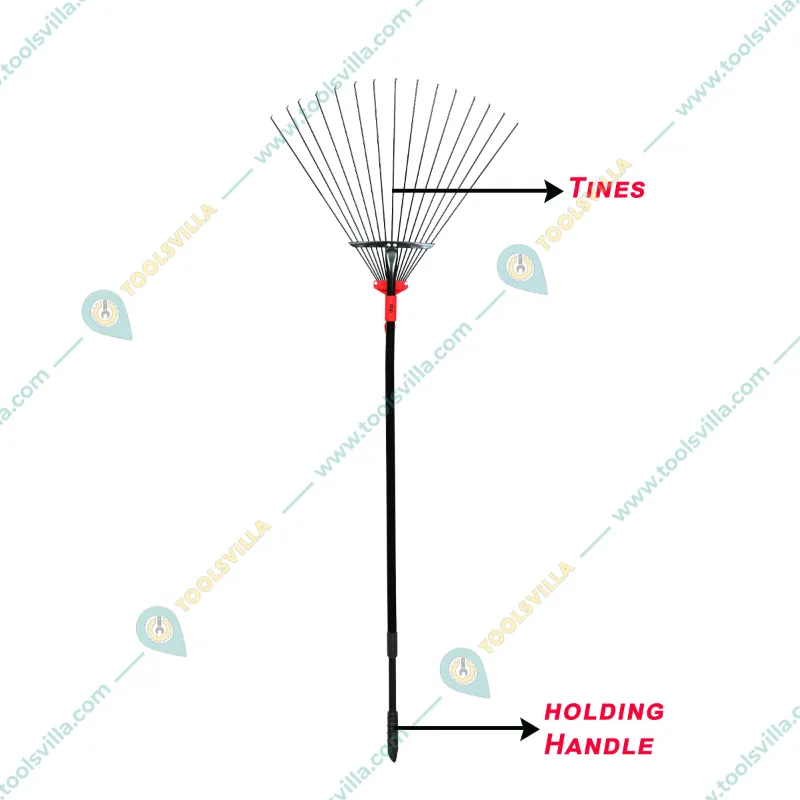 DAP Telescopic Metal Rake, (30-63 inch) Adjustable Handle Rake for Lawn, Garden Broom with Long Handle
