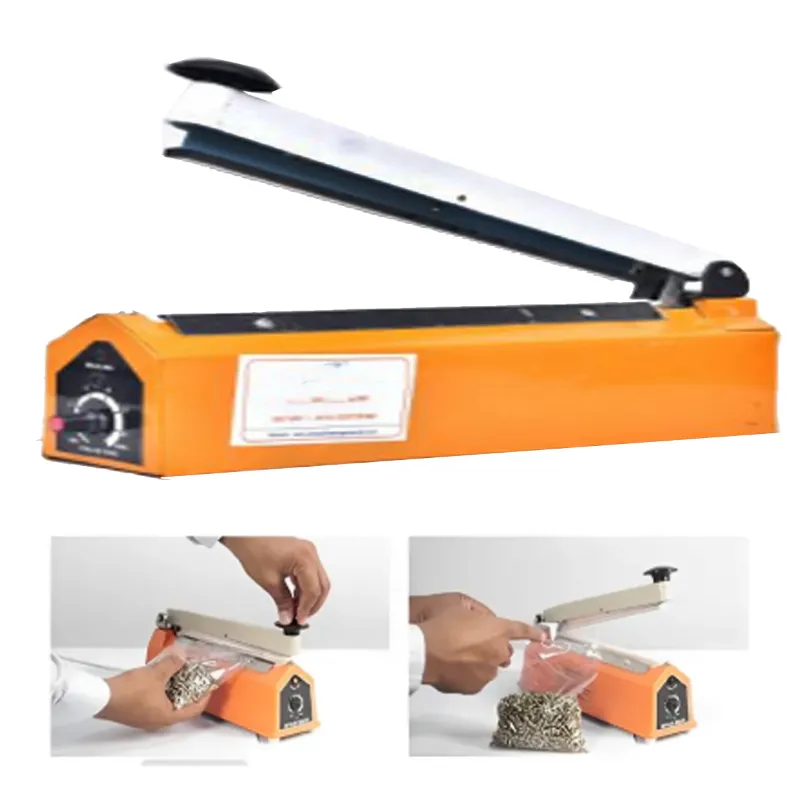 HEHS-600, 24 inch Hand Sealing Machine for Plastic Pouch Packing I Portable Hand Sealer with 3 Transformers
