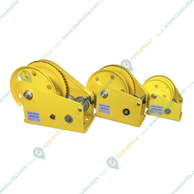 Crossbee Manual Hand Winch With Automatic Locking System,10 Meter Wire Rope And Eye Hook(Capacity-1200 lbs)