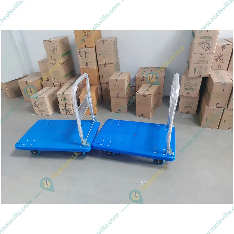 Suwas Trolley 300 kg Load Capacity HDPE Platform Trolley With 1 Year Warranty (SU-PT-010)