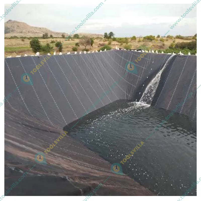 Heavy Duty 300 Micron HDPE Geomembrane Fish Pond Liner Sheet 6 x 6 ft for Irrigation Ponds/Aquacultures Ponds