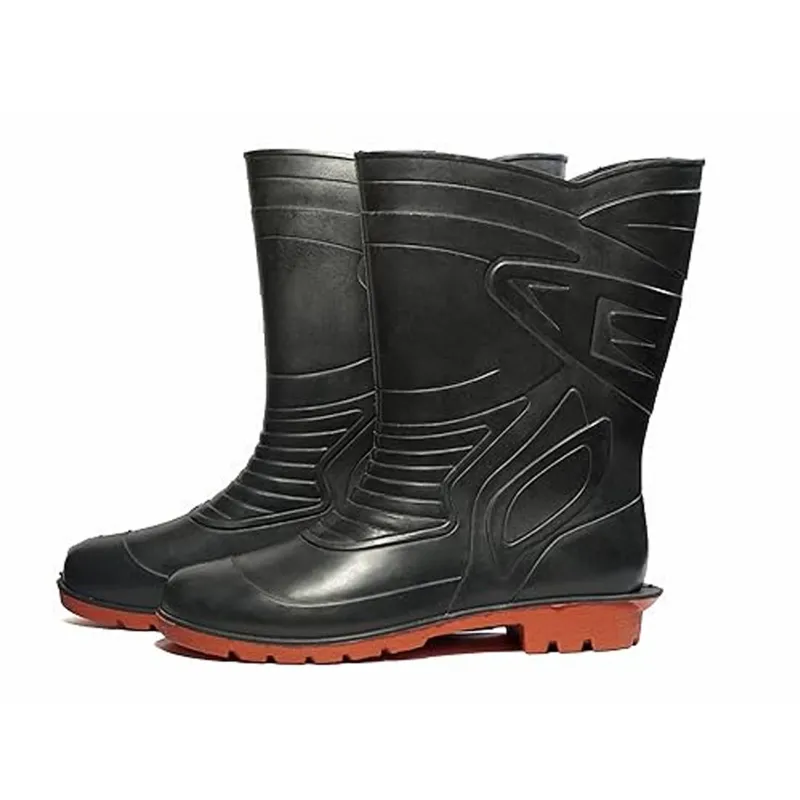 Health Safe Soft Toe Flexible PVC, Puncture & Tear Resistant,Anti-Static,Anti-Slip, Safety Gumboot(Size-6)