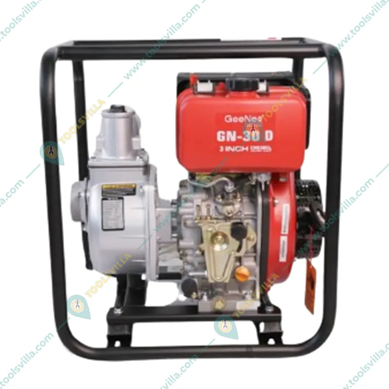 GeeNex GN-30D, 5 HP, 296-cc 3 inch Self Priming Recoil Start Diesel Water Pump | 6 Month Warranty