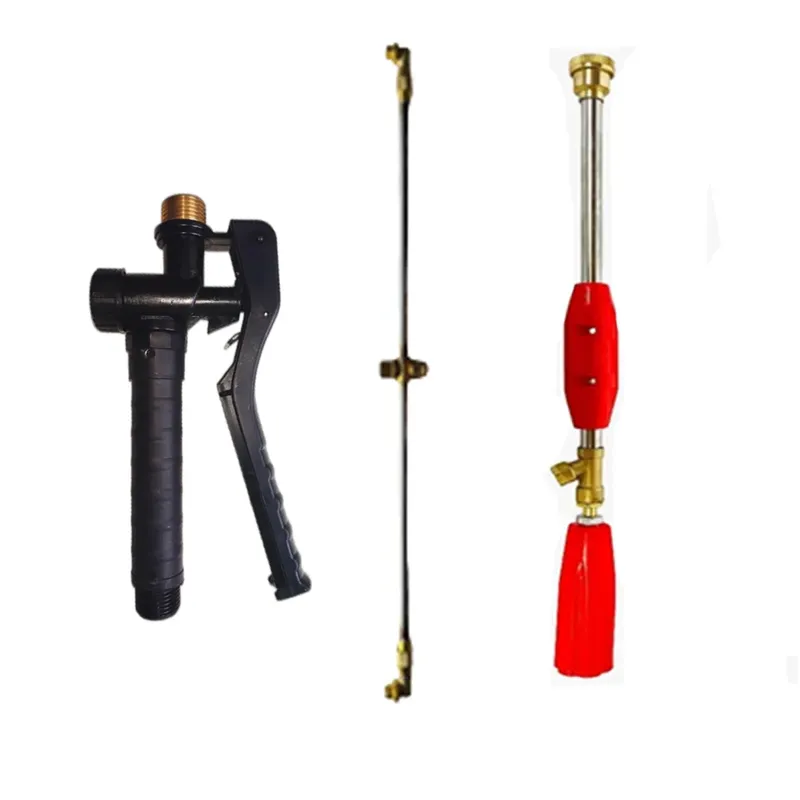 Heavy Duty 40 Inch Dhosari Lance, 45cm Brass Spray Gun & Brass Trigger Combo Efficient For Agricultural Spraying