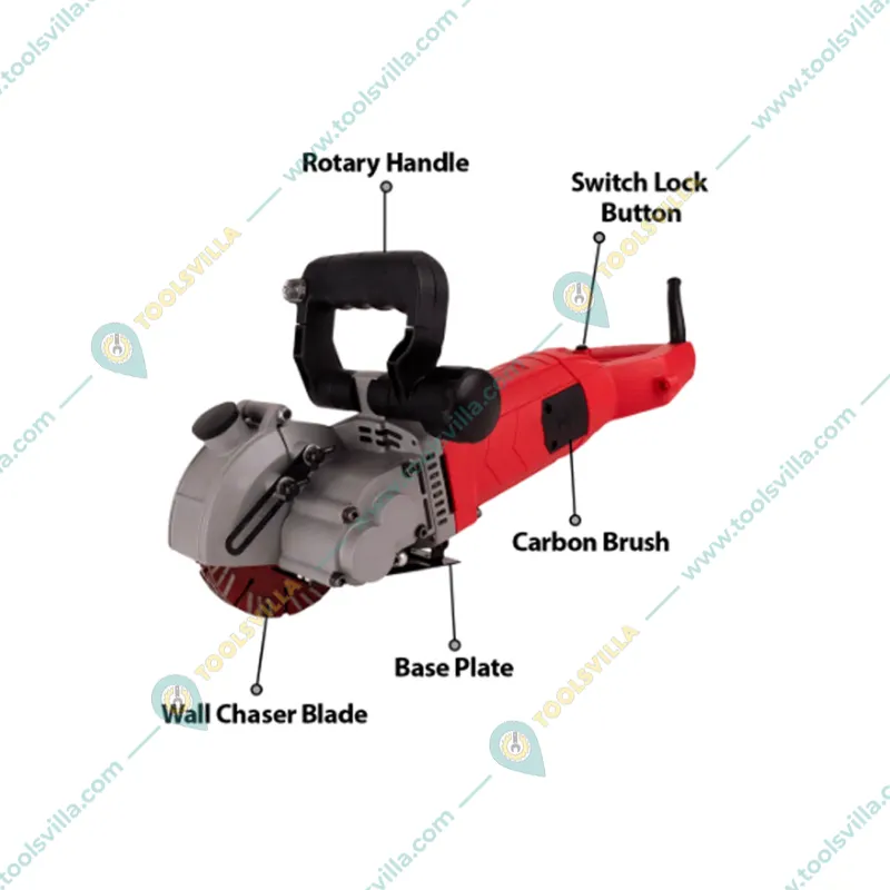 Heavy Duty 135 mm Concrete Wall Chaser Machine 3300 W, 5000 RPM