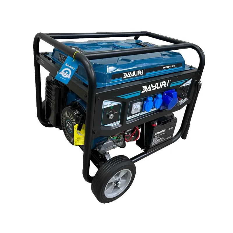 Dayuri 7.5 KVA Single Phase Recoil and Self Start Portable Petrol Generator